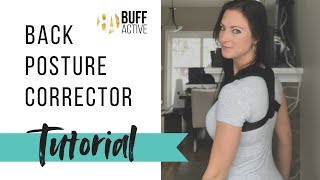 How To Wear a Posture Corrector  BUFF ACTIVE  Tutorial [upl. by Neau]