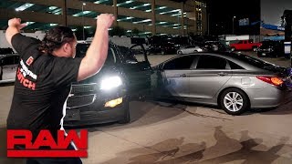 Roman Reigns is nearly run down in the parking lot Raw Aug 5 2019 [upl. by Sanfred791]