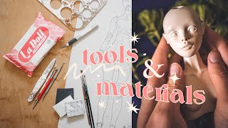 What tools amp materials I use to sculpt balljointed dolls [upl. by Atnas]