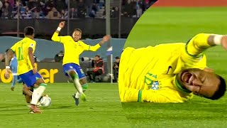 Neymar INJURY vs Uruguay 17102023 HD 1080i [upl. by Simonsen2]