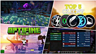 Top 5 Best Clients For Minecraft Pocket Edition 120  FPS Boost Clients for MCPE  MCPE Clients [upl. by Nailij532]