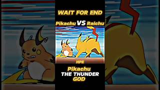 Pikachu vs Raichu 😎 The Thunder God Pikachu viral anime trending shorts pokeshrortshortsviral [upl. by Akkahs]