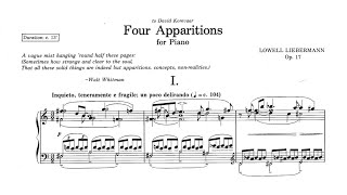 Lowell Liebermann  4 Apparitions Op 17 with score [upl. by Hameerak357]