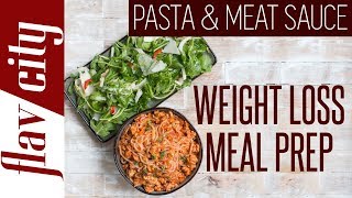 Can You Eat Spaghetti amp Lose Weight Healthy Low Calorie Meal Prep [upl. by Hackney]