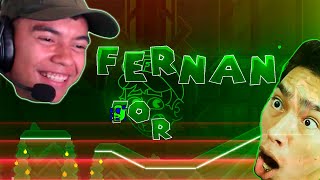 PROBANDO EL NIVEL DE FERNANFLOO EN GEOMETRY DASH  FERNAN FOREVER [upl. by Aciretal]