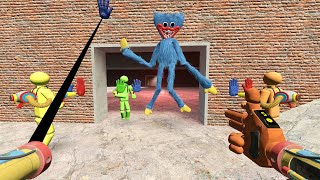 THAT SCARY HUGGY WUGGY Chase 100 Players in CONTRUCT in Garrys Mod Gmod [upl. by Altaf]