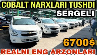 6700 Arzon Cobalt Narxlari Sergeli moshina bozor 2024 Narxlar Tushdi [upl. by Tenej]