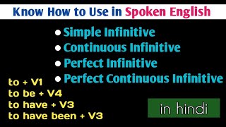 Basic Concept of INFINITIVE in English Grammar  Infinitive Types  Uses Complete English Grammar [upl. by Mikaela]