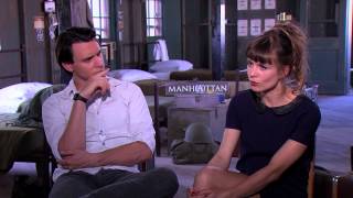 Katja Herbers and Harry Lloyd talk about Manhattan [upl. by Alexandre]