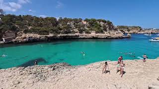 Cala Llombards  A PostcardPerfect Beach in Mallorca Spain Holiday [upl. by Enej]