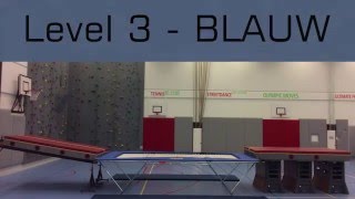 Grote Trampoline Level 3BLAUW [upl. by Adnahcal]