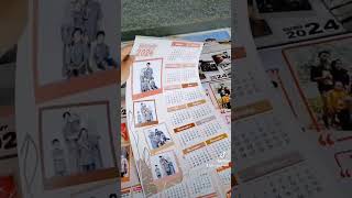 Kalender costum Foto  Kalender foto keluarga  Kalender Dinding  Kalender 2024 lengkap [upl. by Lotty392]