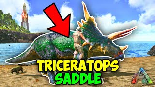 How I Craft Triceratops Saddle In Ark Survival Evolved [upl. by Nivra284]