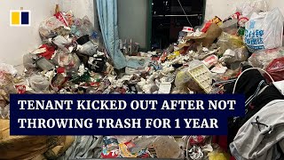 Tenant in China kicked out after not throwing trash for 1 year [upl. by Lohman]