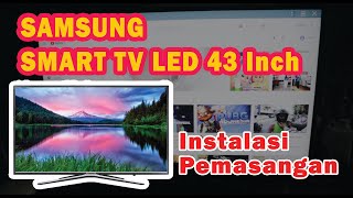 Samsung Smart TV Led 43 inch  Instalasi Dudukan kaki TV [upl. by Lacefield]