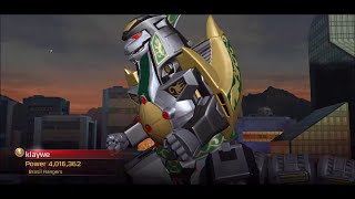 Power Rangers Legacy Wars Megazord Vs Dragonzord [upl. by Wollis]