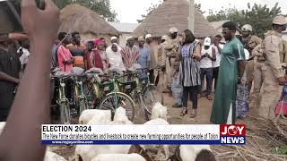 Election 2024 The New Force donates bicycles and livestock to the people of Tolon ElectionHQ [upl. by Nayab]