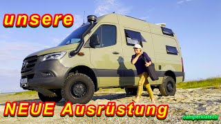 Neues Wohnmobilzubehör für den schönsten Kastenwagen der Welt😍4x4 Allrad Mercedes Sprinter [upl. by Yenhpad]