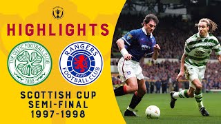 Larsson v Laudrup  Celtic v Rangers  Scottish Cup SemiFinal [upl. by Ergener]