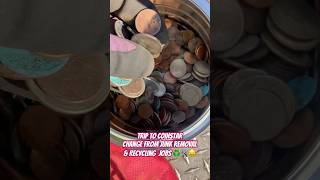 COINSTAR Trip with Change from Junk Removal amp Recycling Jobs Coins to Cash Money Baltimore MD 🤑 [upl. by Lertram]