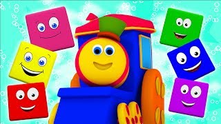 Learning Colors  Bob The Train Cartoons  Nursery Rhymes amp Kids Songs [upl. by Atileda]