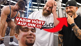 Vadim viel zu schwach für Powerlifting Experte muss uns retten [upl. by Cornew39]