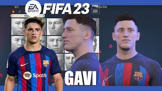 FIFA 23  Create Gavi Pro Clubs Face Creation [upl. by Ahsemed]