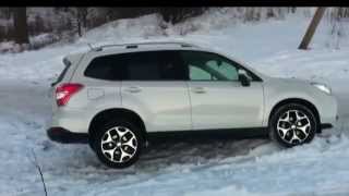 Subaru Forester winter climb hill and easy offroad [upl. by Ettevram]