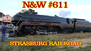 NampW 611 Steam Engine at the Strasburg Railroad in 2021 [upl. by Eanrahc]