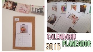 Como hacer un calendario y programador I DIY vuelta a clases [upl. by Eruza720]