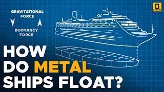 How Do Ships Float On Water  Archimedes Principle Explained [upl. by Paza853]