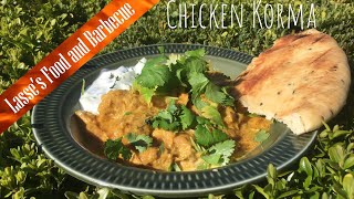 Easy Chicken korma  restored dutch oven  on the weber kettle [upl. by Ahseenal527]