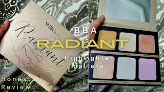 Beautify By Amna Radiant Highlighter Pallete  Honest Review [upl. by Nedle319]