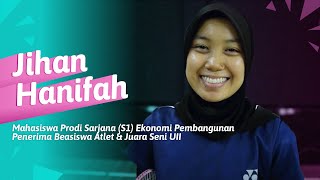 Kuliah Perdana Daring UII Jihan Hanifah Penerima Beasiswa Atlet amp Juara Seni [upl. by Pontius]