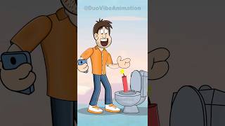 Exploding A Toilet With Firecrackers Animation Meme memes shorts [upl. by Norling824]