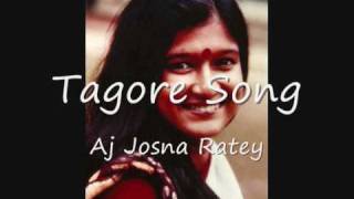 aj josna ratey  tagore song by shahana bajpaie [upl. by Ynatterb]