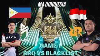 HIGHLIGHT RRQ VS BLACKLIST GAME 1M4 INDONESIA [upl. by Malvino142]