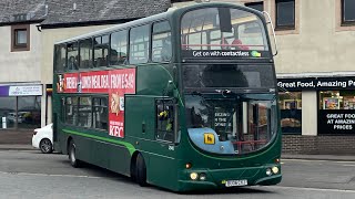 Thrash McGills Scotland east Volvo B7TL Gemini 1 2840 BU06 CXJ Service2A [upl. by Reina]