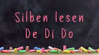 Silbenlesen Teil 8 De Di Do  Deutsch 1 Klasse [upl. by Dorian]