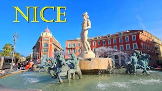 Nice France Cote dAzur French Riviera Côte dAzur Ницца Франция Лазурный берег Walking 🇫🇷 4K 60fps [upl. by Nuj]