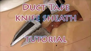 How To Make A Duct Tape Knife Sheath [upl. by Luing]