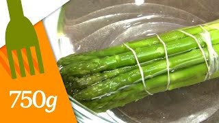 Cuire des asperges vertes en botte  750g [upl. by Kauslick]