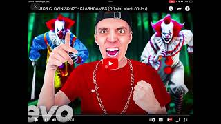 Ich reagiere auf den HORROR CLOWN SONG von Clashgames [upl. by Renckens]