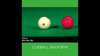 Cueball Screw Shot in Ultra Slow Motion  snooker 8ballpool billiards [upl. by Ellekcir997]