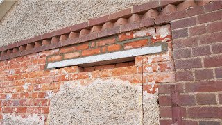 HOW TO Install prestressed lintel and brick up [upl. by Eelarol]