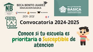 Convocatoria Beca Benito Juárez 20242025  Educación Básica  Preescolar Primaria y Secundaria [upl. by Austreng]