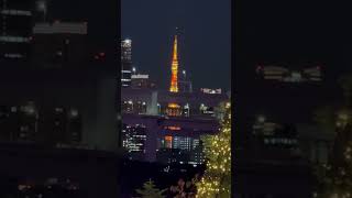 romantic night view odaibailluminationchristmastreetokyotowershortsodaiba [upl. by Anaujahs468]