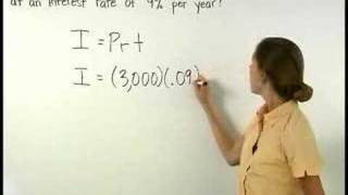 Simple Interest Formula  MathHelpcom  Math Help [upl. by Abdu209]