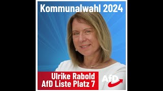 Ulrike Rabold  AfDKommunalwahl 2024 in Karlsruhe [upl. by Durer800]