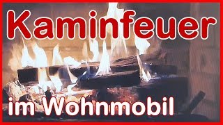 Kaminfeuer im Wohnmobil Teelicht Ofen selbst gebaut Infrarot Thermometer [upl. by Jammie265]